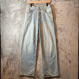 SABLYN‎ Relaxed Straight Leg Jeans Light Wash Size 25 X 32”